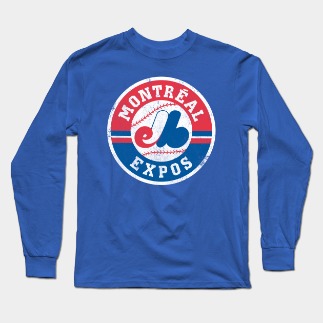 Vintage Montreal Expos Baseball Long Sleeve TShirt TeePublic